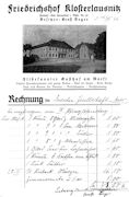 Rechnung von 1926